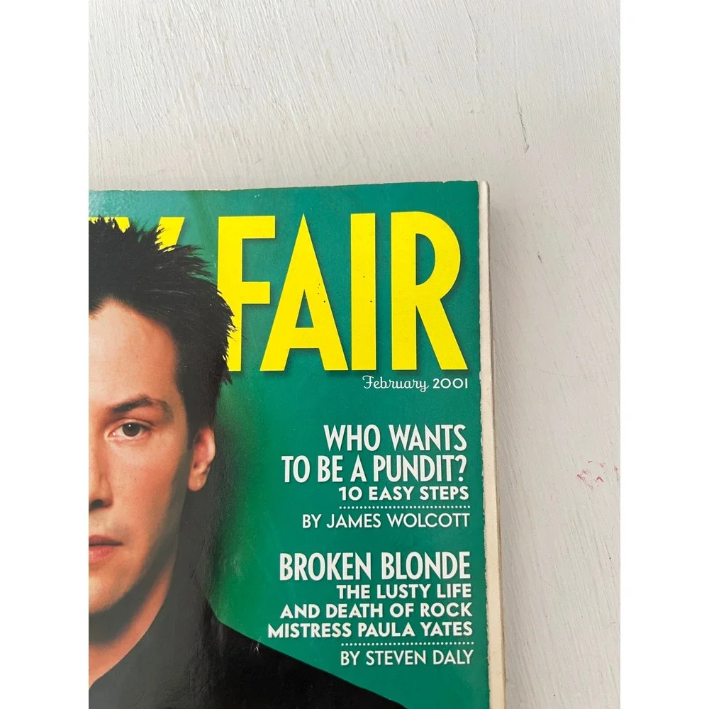 Vanity‎ Fair Magazine February 2001 Keanu Reeves Analog Retro Y2K Vintage 00s